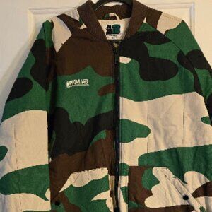 Real Bad Man QUILTED ANTI BOMBER JACKET- CAMO